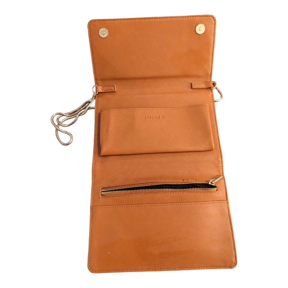 Forever 21 crossbody clutch in camel - Picture 3 of 4